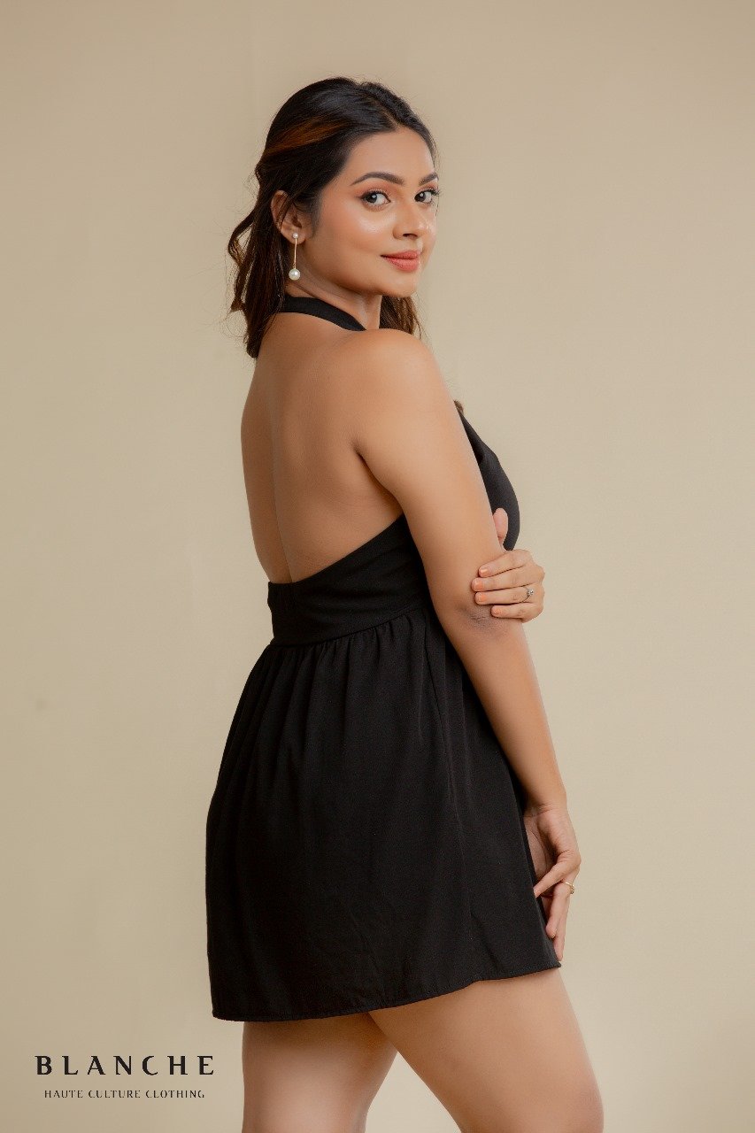 Halter Neck Backless Dress Halter Neck Backless Dress