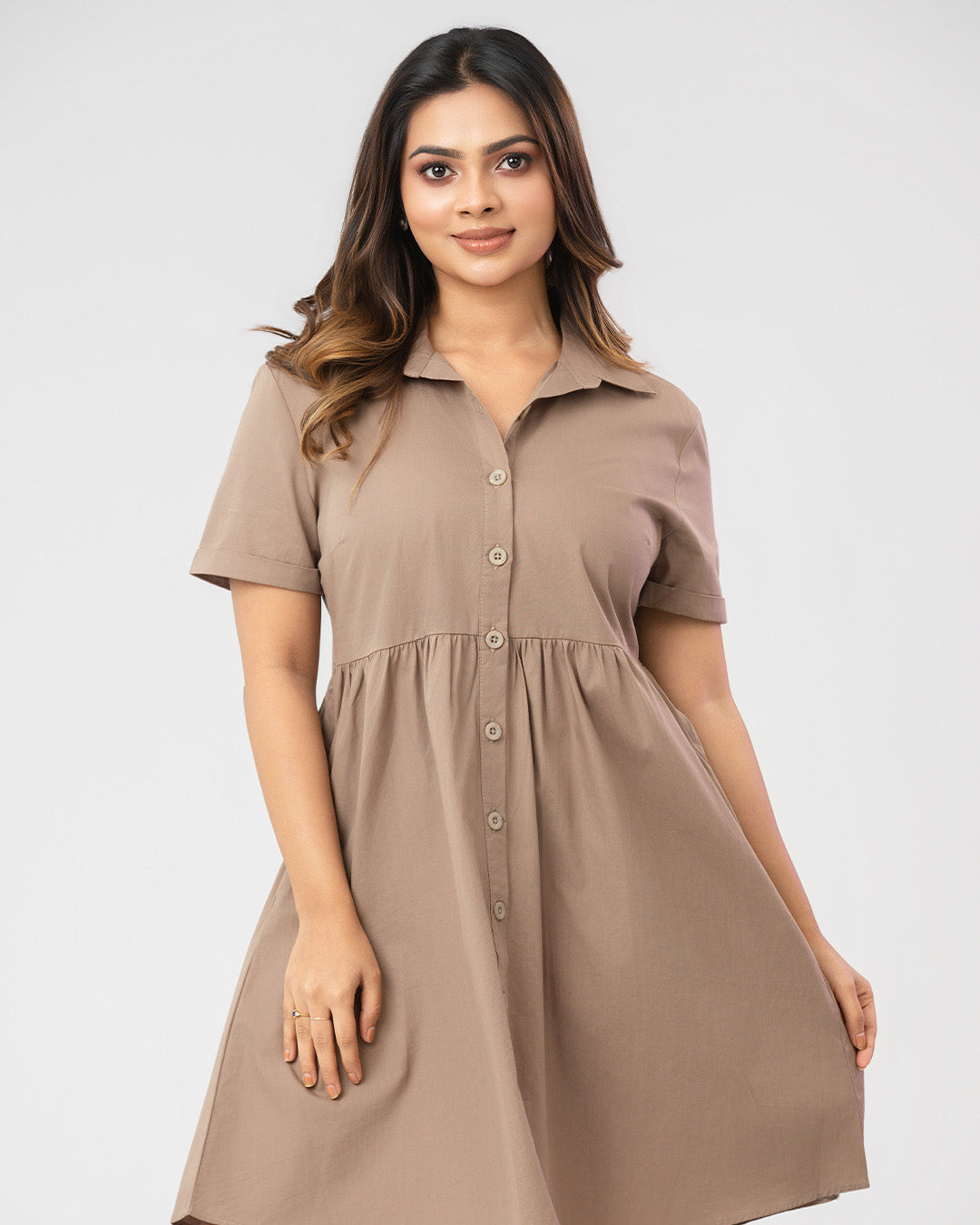 Button Down Loose Fitted Dress Button Down Loose Fitted Dress