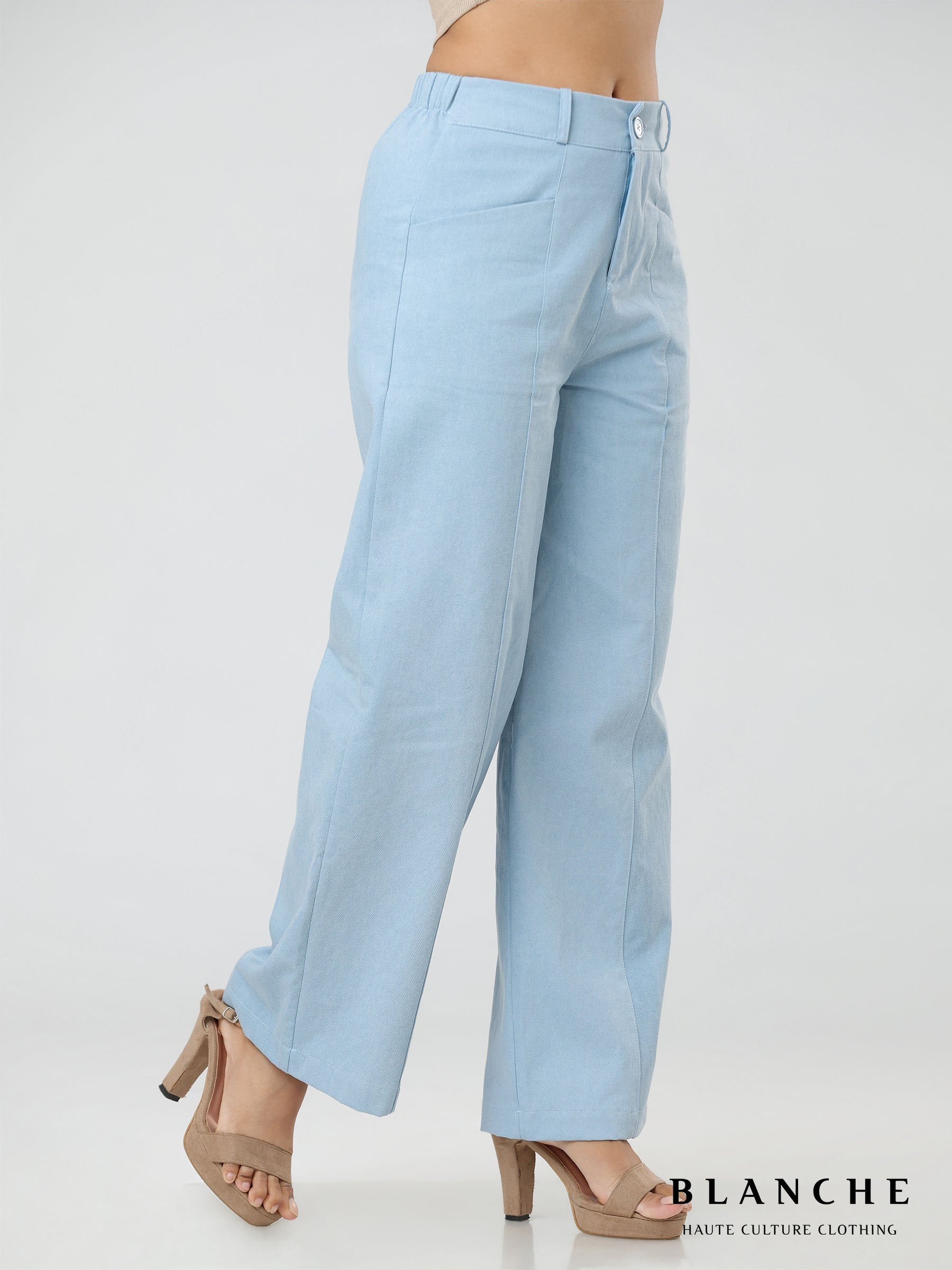 Wide leg pant blue - BG172