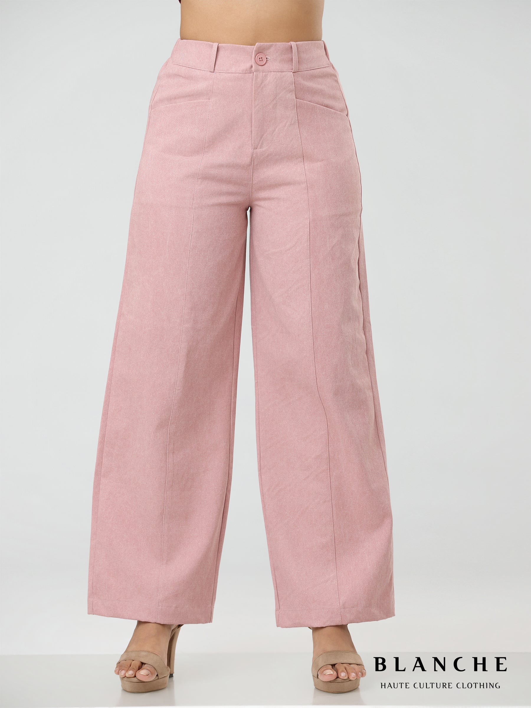 Wide leg pant pink - BG172