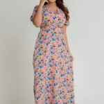 Pink Waist Cutout Dress