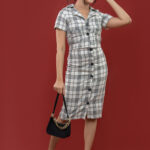 Half Blazer Top & Classic Pencil Skirt