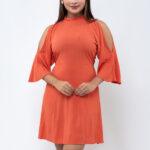 Classic Open Shoulder Dress