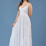 Tiered Maxi Dress - White