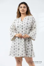 Allover Print Sand Bloom Mini Dress - Image 3