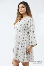 Allover Print Sand Bloom Mini Dress - Image 2