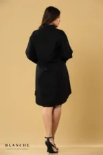 Dark Noir Shirt Dress - Image 2