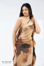 Sahara One-Shoulder Drape Dress - Image 2