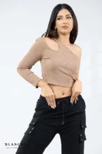 Mono Cutout Ribbed Top