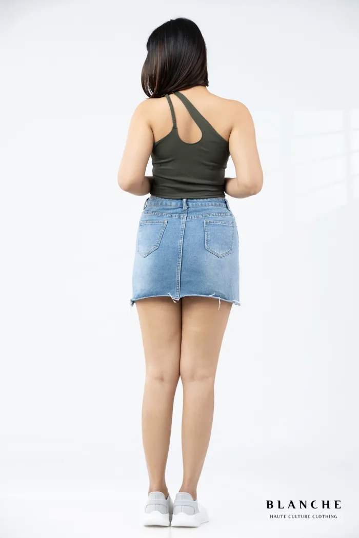Olive Twist Crop Top - Image 2