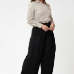 Black Wide-Leg Trousers