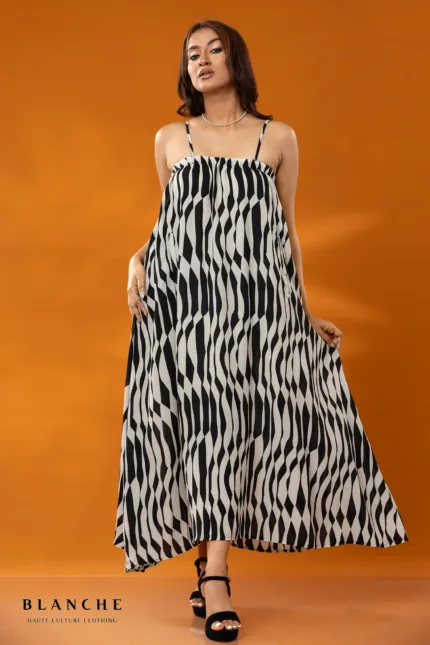 Breezy Lines Maxi Dress