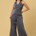 Charcoal Sleeveless Jumpsuit