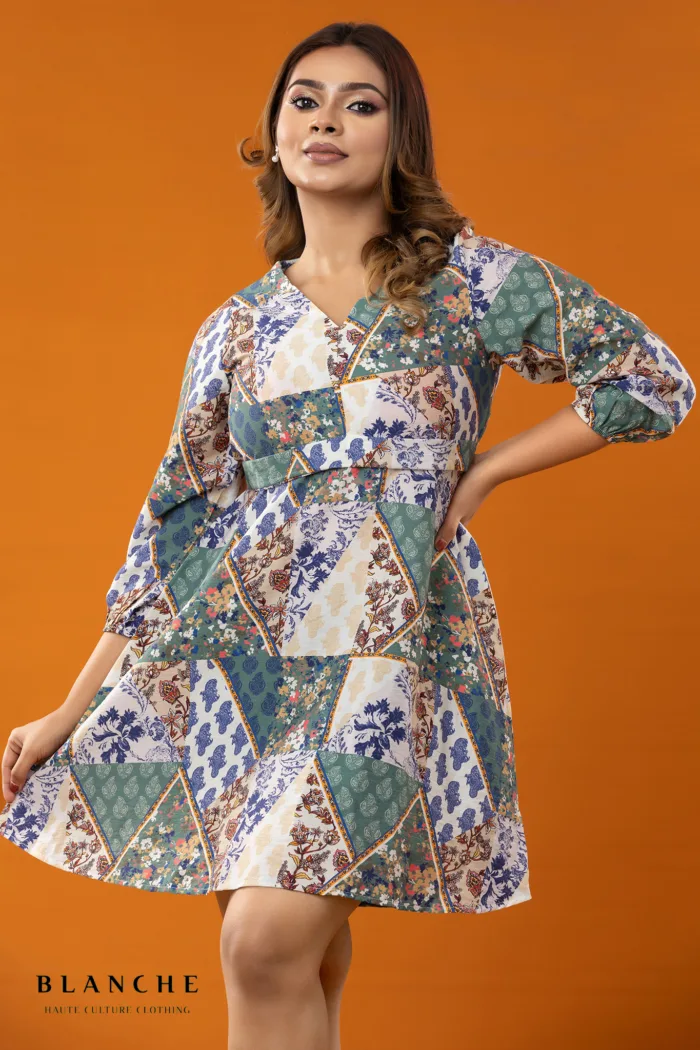 Indie Patch Midi Dress - Image 1