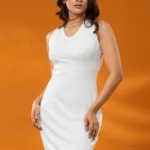 Ivory Rib Tank Dress