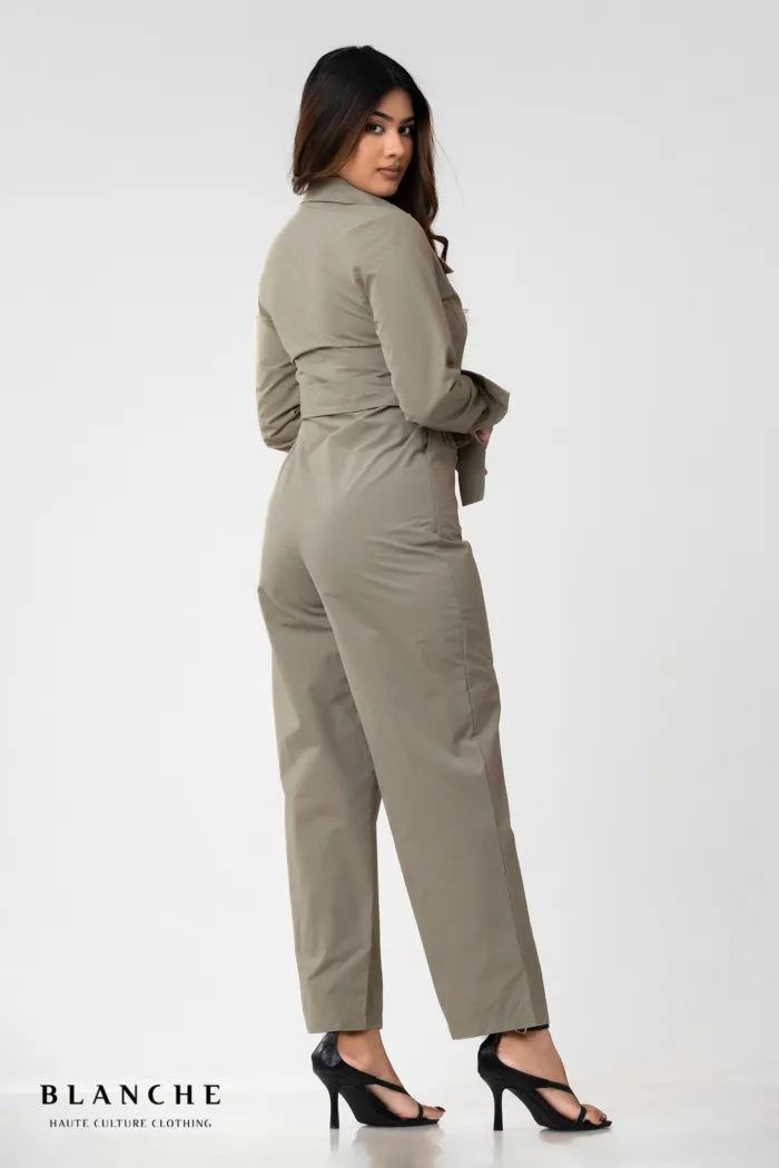 Olive Utility Jumpsuit - Image 3