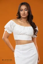 White Lace Skirt & Top - Image 2