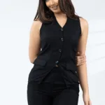 V - Neck Sleeveless Top