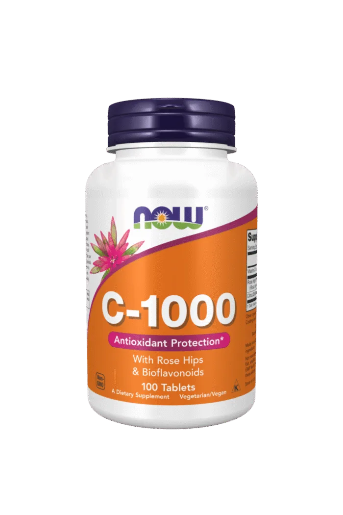 NOW Vitamin C-1000 - 90 Tablets - Image 1