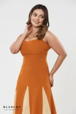 Amber Panelled Flare Dress - Image 2