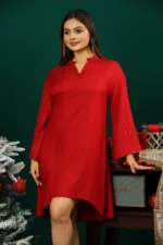 Maroon Baggie Maxi Dress - Image 2