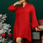 Maroon Baggie Maxi Dress