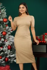 Contour Puff Midi Dress - Image 2