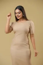 Contour Puff Midi Dress - Image 4