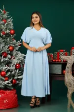 SOFT SLEEVE ALINE MIDI DRESS