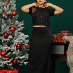 NOIR ELEGANCE COORD SKIRT