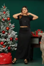 NOIR ELEGANCE COORD SKIRT