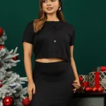 NOIR ELEGANCE COORD TOP