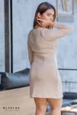CLASSY WAY DRESS - BEIGE - Image 2